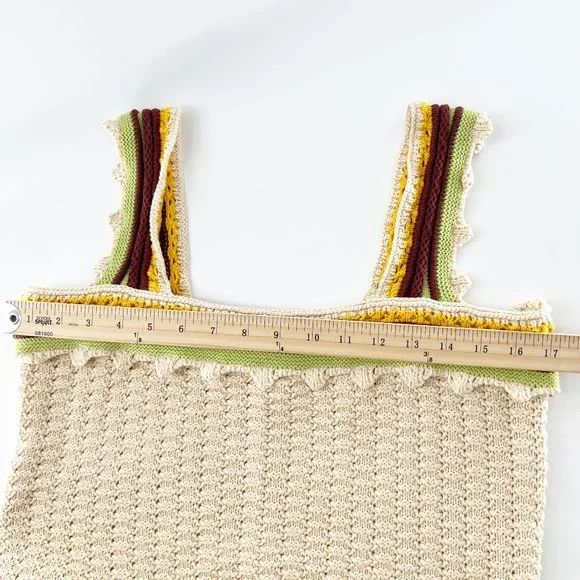 Marc New york Crochet Tank Top Size L NEW - Picture 7 of 8